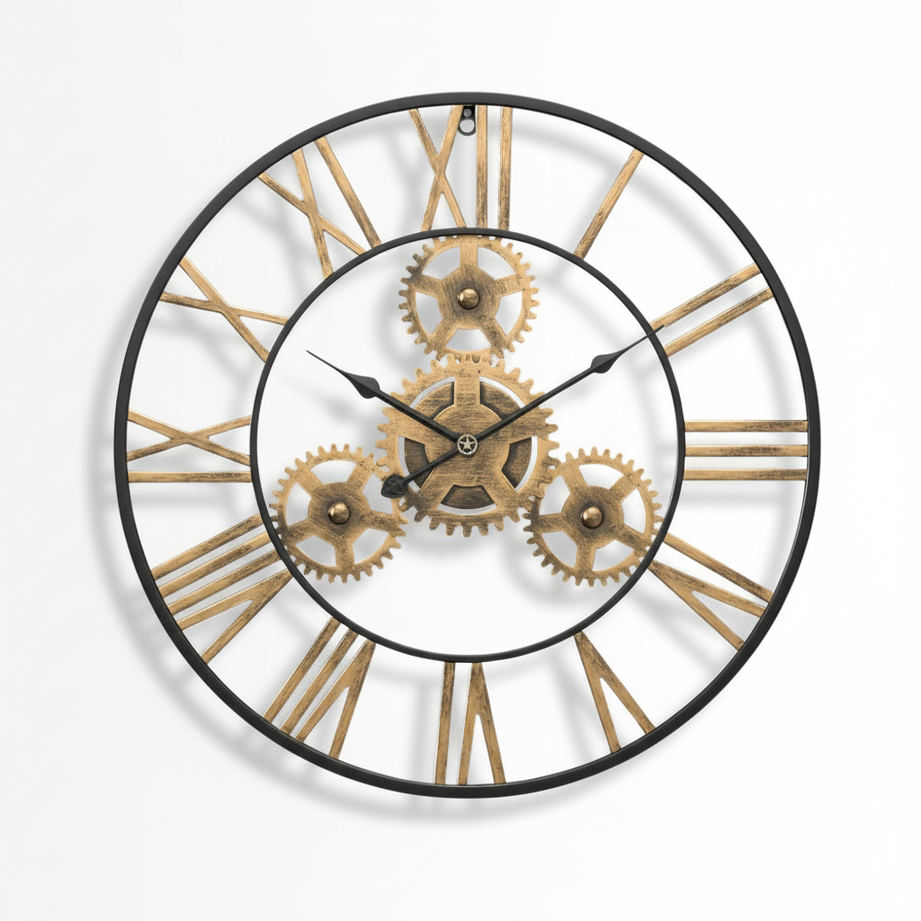 Horloge Murale | Steampunk Grand Engrenage | Temps Machine | AngMask